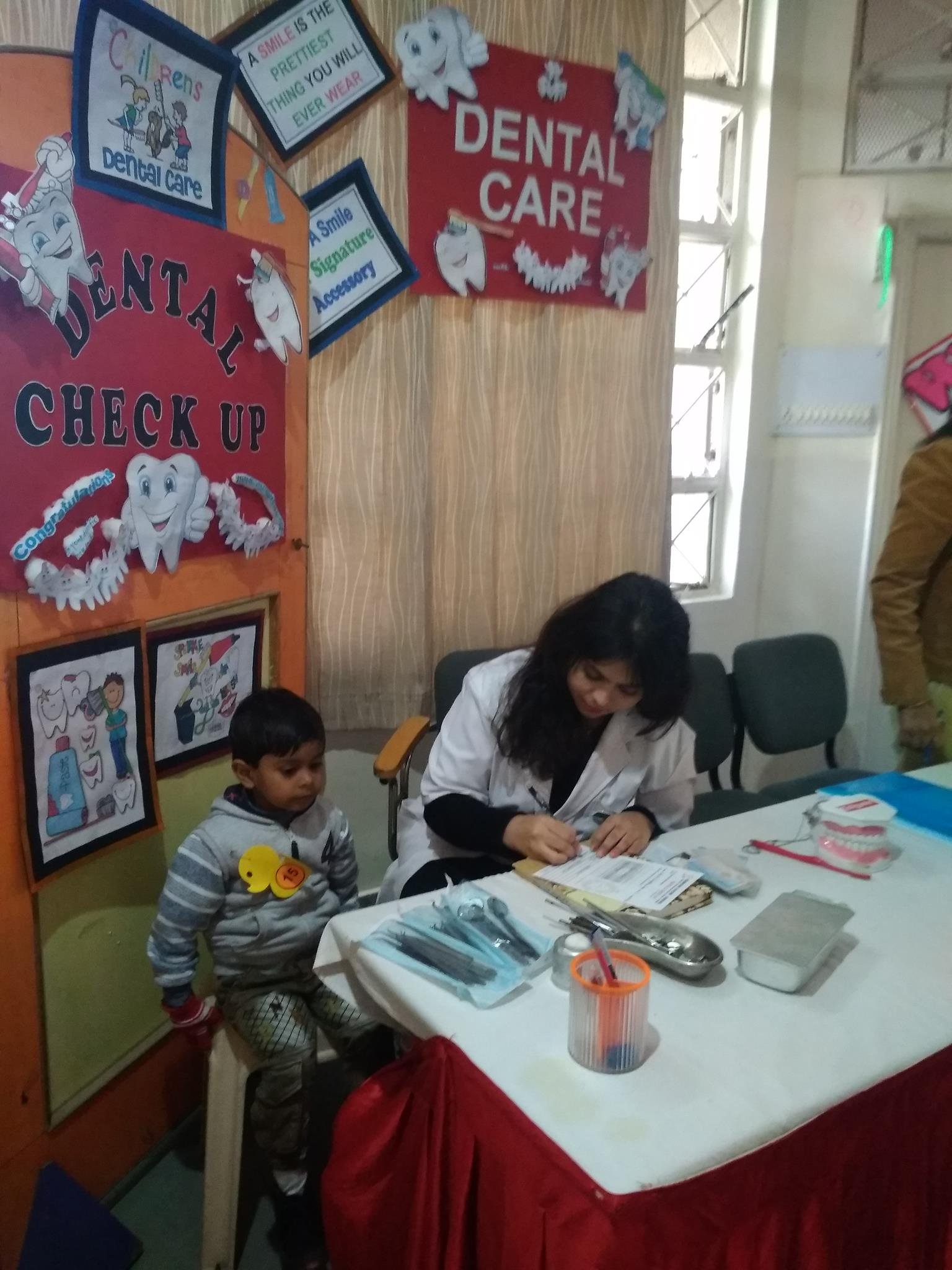 Dental camp patient interaction