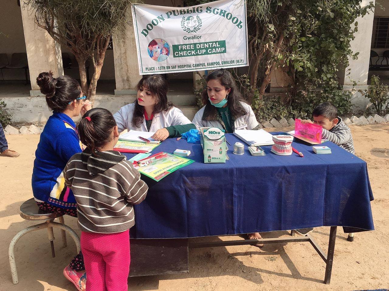 Doctor interaction at camp