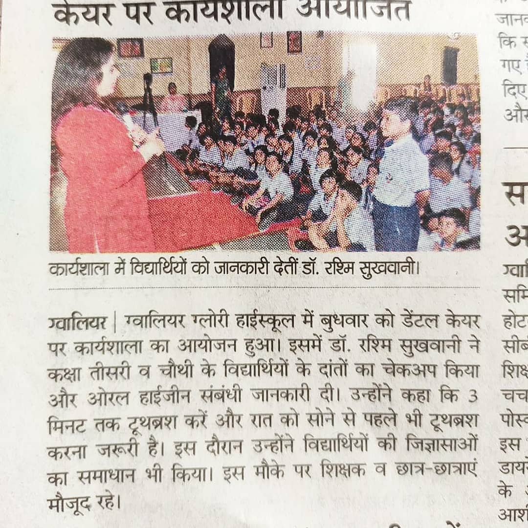 Community dental event coverage Gwalior